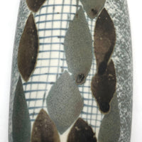 Elegant Porcelain Vase with Hand-painted Double-Sided Abstract Design