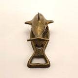 Brass Dolphin-Shaped Clip Plus Bottle Opener!