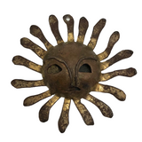 Handmade Vintage Sun Pendant with Face!