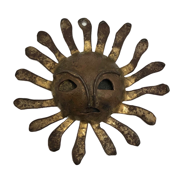 Handmade Vintage Sun Pendant with Face!