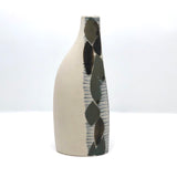 Elegant Porcelain Vase with Hand-painted Double-Sided Abstract Design
