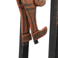 Wonderful Antique Folk Art Squeeze Toy Acrobat