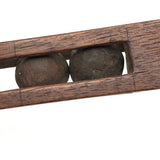 Beautiful Old Interlocking Balls in Cage Carved Walnut Whimsy