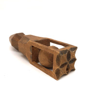 Lovely Old Ball in Cage Whimsy Rattle with Fancy Underside