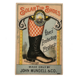 Solar Tip Shoes Antique Victorian Tradecard, c 1881