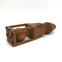Lovely Old Ball in Cage Whimsy Rattle with Fancy Underside