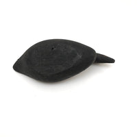 Beautiful Small Two Piece Carved Black Duck