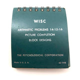 WISC 1949 Object Assembly Test Puzzle: Block Design Plus Test Problems Flip Book