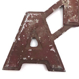 AND + ALSO Old Cast Metal Marquee Signage