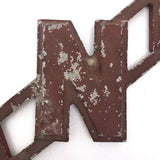 AND + ALSO Old Cast Metal Marquee Signage