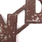 AND + ALSO Old Cast Metal Marquee Signage