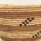 Northwest Coast Native Vintage Tightly Coiled Handwoven Grass Basket