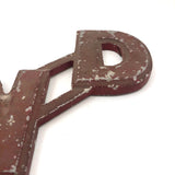 AND + ALSO Old Cast Metal Marquee Signage