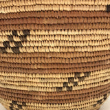 Northwest Coast Native Vintage Tightly Coiled Handwoven Grass Basket