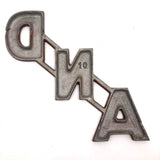 AND + ALSO Old Cast Metal Marquee Signage