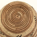 Northwest Coast Native Vintage Tightly Coiled Handwoven Grass Basket