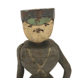 Beautiful Old Folk Art Train Conductor