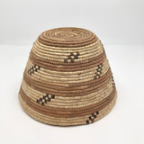 Northwest Coast Native Vintage Tightly Coiled Handwoven Grass Basket