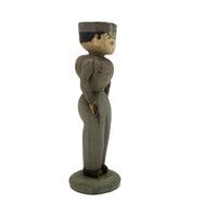 Beautiful Old Folk Art Train Conductor