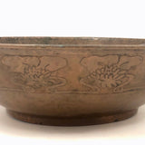 Hand-hammered, Hand-decorated Arts and Crafts Copper Bowl