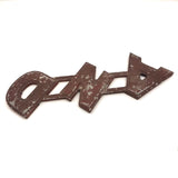 AND + ALSO Old Cast Metal Marquee Signage