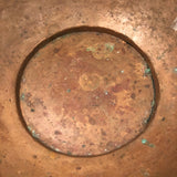 Hand-hammered, Hand-decorated Arts and Crafts Copper Bowl