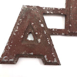 AND + ALSO Old Cast Metal Marquee Signage