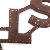 AND + ALSO Old Cast Metal Marquee Signage