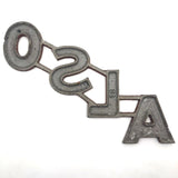 AND + ALSO Old Cast Metal Marquee Signage