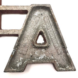 AND + ALSO Old Cast Metal Marquee Signage
