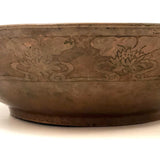 Hand-hammered, Hand-decorated Arts and Crafts Copper Bowl