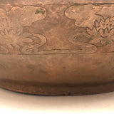 Hand-hammered, Hand-decorated Arts and Crafts Copper Bowl