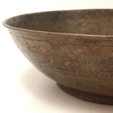 Hand-hammered, Hand-decorated Arts and Crafts Copper Bowl