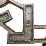 AND + ALSO Old Cast Metal Marquee Signage
