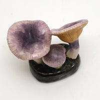 Lorenzen Lantz, Nova Scotia Purple and Yellow Mushroom Sculpture