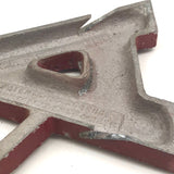 AND + ALSO Old Cast Metal Marquee Signage
