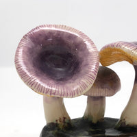 Lorenzen Lantz, Nova Scotia Purple and Yellow Mushroom Sculpture