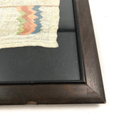 Sweet, Small Antique Alphabet Sampler with Flamestitch Practice
