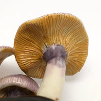 Lorenzen Lantz, Nova Scotia Purple and Yellow Mushroom Sculpture