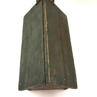 Great Old Scratch Made Crate Wood Folk Art Painted Brick Church