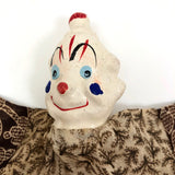 Japanese Clown Papier Mache and Cloth Vintage Hand Puppet