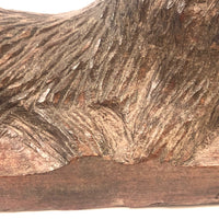 Hand-carved Lounging Hound