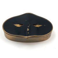 Elizabeth Arden 1930s Brass and Enamel “Masquerade” Box