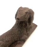 Hand-carved Lounging Hound