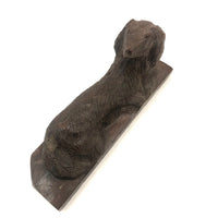 Hand-carved Lounging Hound