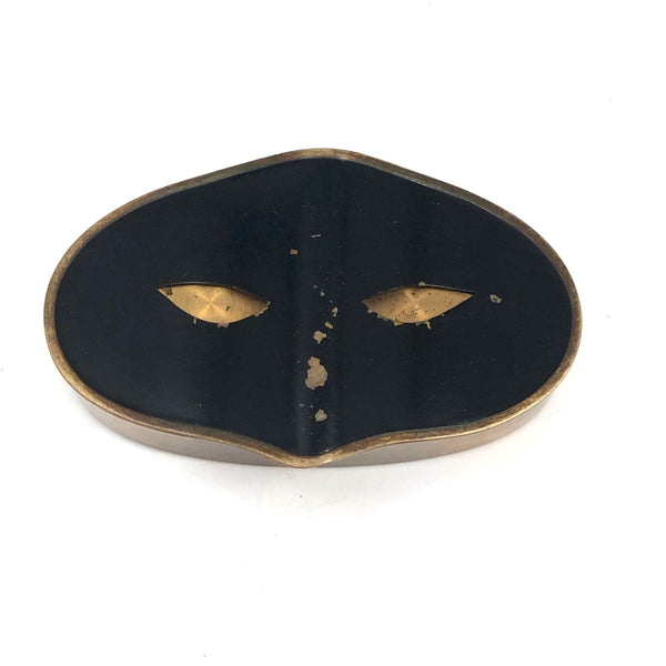 Elizabeth Arden 1930s Brass and Enamel “Masquerade” Box