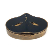 Elizabeth Arden 1930s Brass and Enamel “Masquerade” Box