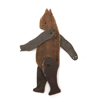 Very Sweet Old Carved, Articulated Wooden Bear