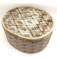 Civil War Era Large Wallpaper Box with Newspaper Lining