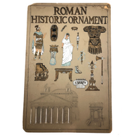 History of Roman Ornament Gouache on Board Student Painting c. 1918